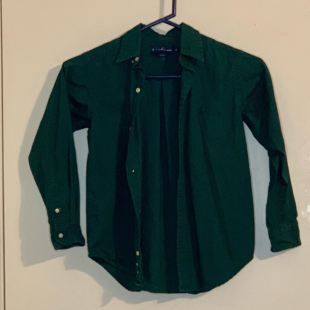 Youth Long Sleeve Button Up